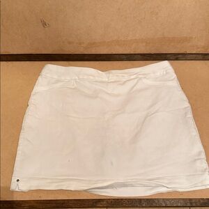 Croft & Barrow White Mini Skirt/ Skort